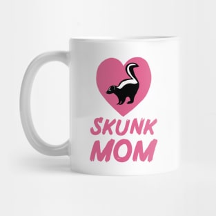 Skunk Mom for Skunk Lovers, Pink Mug